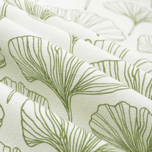 Load image into Gallery viewer, Cotton Cream Green Ginger Leaves Florals Upholstery Drapery Fabric FB