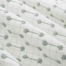 Load image into Gallery viewer, Cotton Linen Cream Taupe Seafoam Grey Ethnic Ikat Upholstery Drapery Fabric FB