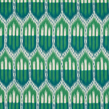Load image into Gallery viewer, Pair of Custom Made Schumacher Bukhara Ikat Pillow Covers - Both Sides
