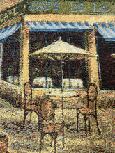 Load image into Gallery viewer, French Cafe Bistro Country Scene Cotton Tapestry Upholstery Fabric WHS 5183