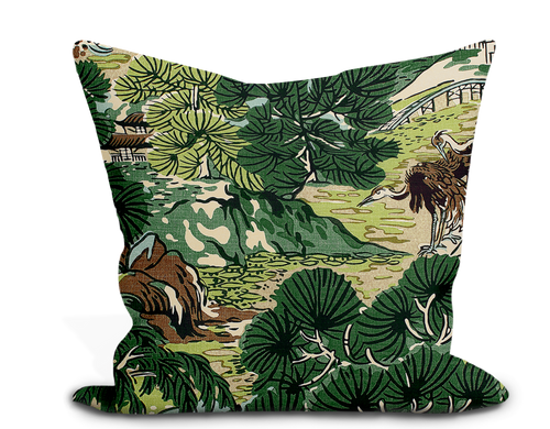 Thibaut Pagoda Trees Pillow