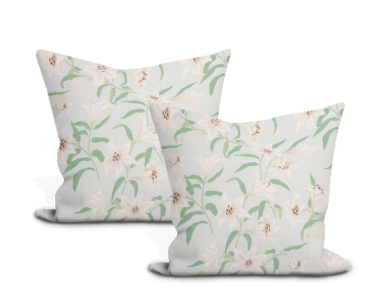 Schumacher Scattered Lilies Pillow Cover