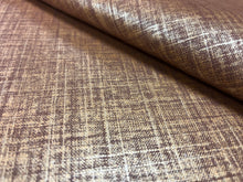 Load image into Gallery viewer, Copper Gold Metallic Glazed Belgian Linen Upholstery Drapery Fabric