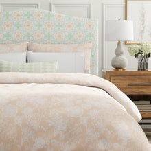 Load image into Gallery viewer, Cotton Rose Pink Ivory Rose Toile Floral Upholstery Drapery Fabric