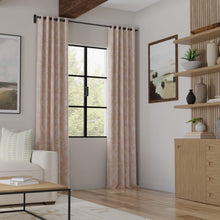 Load image into Gallery viewer, Cotton Rose Pink Ivory Rose Toile Floral Upholstery Drapery Fabric