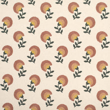 Load image into Gallery viewer, Beige Mauve Mustard Gold Green Floral Embrodiered Drapery Fabric