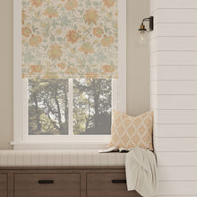 Load image into Gallery viewer, Cotton Coral Beige Green Teal Blue Floral Upholstery Drapery Fabric