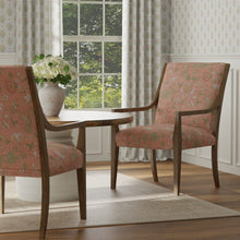 Load image into Gallery viewer, Cotton Coral Beige Green Blue Floral Upholstery Drapery Fabric