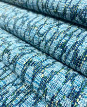 Load image into Gallery viewer, 1.5 yard Greenhouse S4831 Biscay Blue Aqua Yellow green Abstract Upholstery Fabric STA 5079