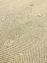 Load image into Gallery viewer, Water Stain Resistant Crypton Beige MCM Mid Century Modern Herringbone Upholstery Fabric WHS 5106