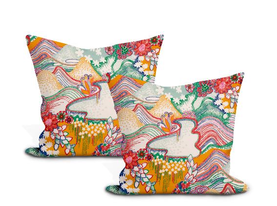 Schumacher Daisy Chain Pillow Cover