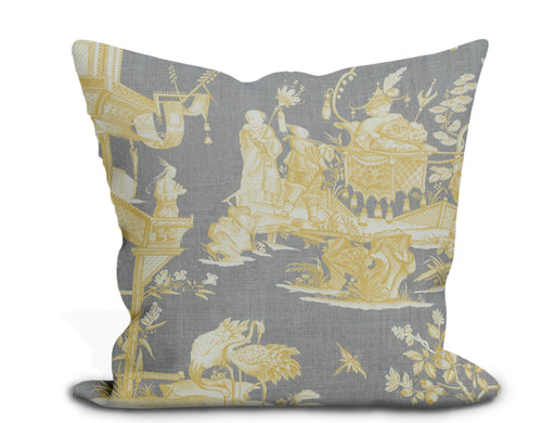 Thibaut Cheng Toile Pillow