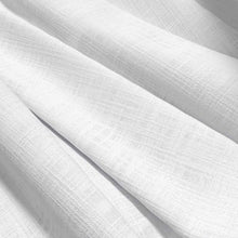 Load image into Gallery viewer, 118” Wide Semi Sheer White Faux Linen Drapery Fabric FB