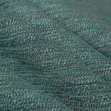 Load image into Gallery viewer, Bella Dura Indoor Outdoor Anna Maria Textured Teal Blue Green MCM Mid Century Modern Upholstery Drapery Fabric FB