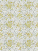 Load image into Gallery viewer, Linen Cotton Cream Yellow Grey Blue Floral Drapery Fabric FB