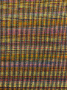 1.5 Yard Designer Water & Stain Resistant Hot Pink Orange Green Blue Woven Kilim Stripe Upholstery Fabric WHS 4642