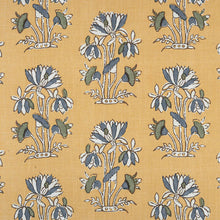 Load image into Gallery viewer, Set of Two Made to Order Thibaut Lily Flower Side Drapery Panels