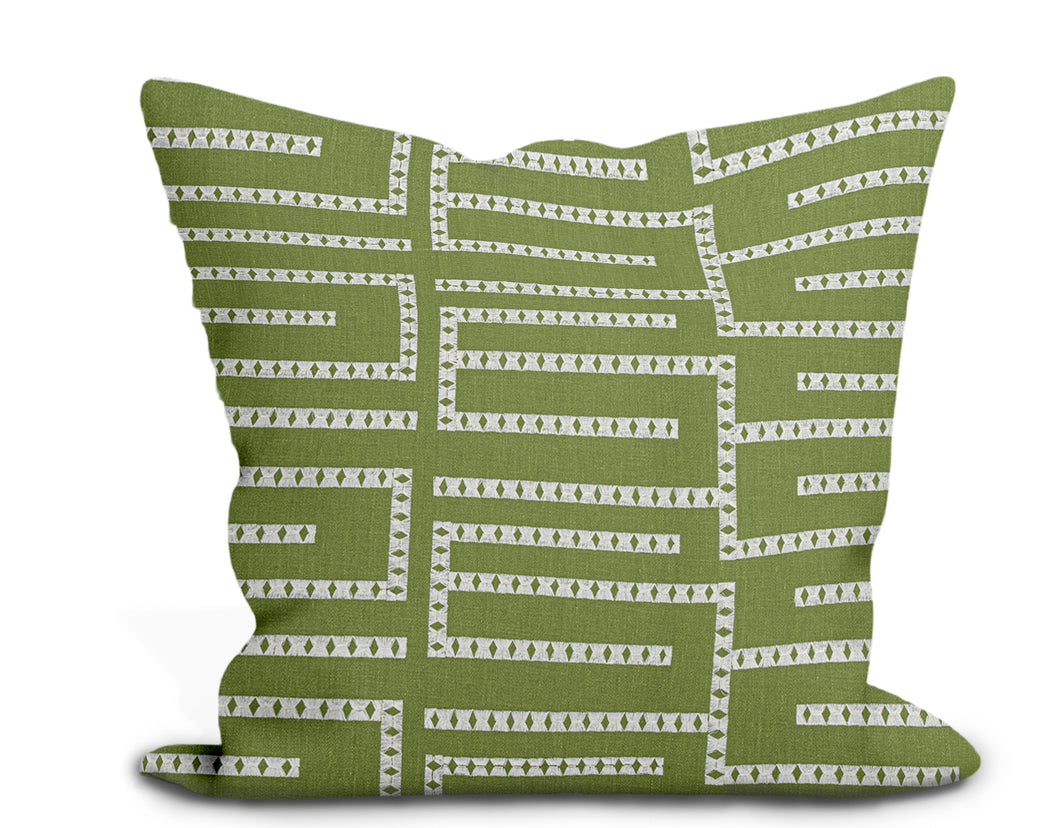 Thibaut Architect Embroidery Pillow