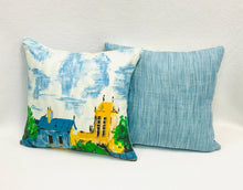 Load image into Gallery viewer, Two 17” X 17” Paris Rooftops Pillow Covers in Vinyage Cotton Fabric