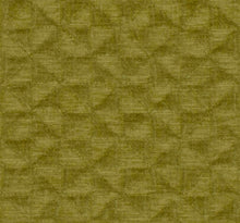 Load image into Gallery viewer, Olive Green Geometric Matelasse Chenille Upholstery Fabric FB