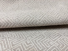 Load image into Gallery viewer, Urban Source Journey White Sand Polypropylene Indoor Outdoor Water Stain Repellent Taupe Geometric Upholstery Fabric