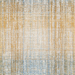 Brentano 4589 Astral Floating Lantern Blue Copper MCM Mid Century Modern Tweed Upholstery Drapery Fabric STA 5081