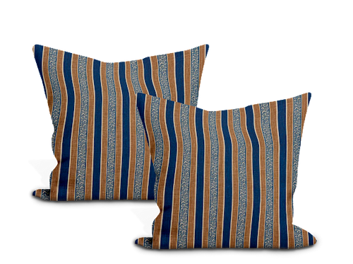 schumacher auguste stripe pillow cover