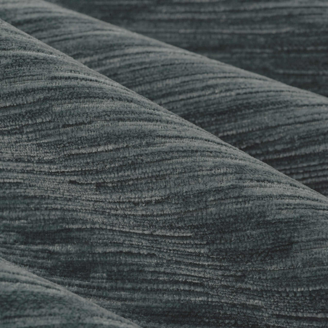 Denim Blue Easy to Clean Textured MCM Mid Century Modern Chenille Upholstery Drapery Fabric FB