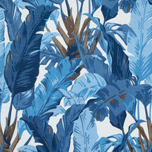 Load image into Gallery viewer, Set of Two Made to Order Thibaut Travelers Palm Side Drapery Panels