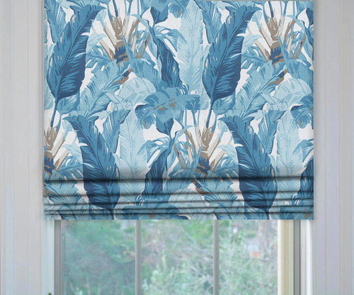 Thibaut Travelers Palm Roman Shade