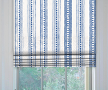 Load image into Gallery viewer, Thibaut New Haven Stripe Roman Shade