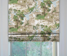 Load image into Gallery viewer, Thibaut Lincoln Toile Roman Shade