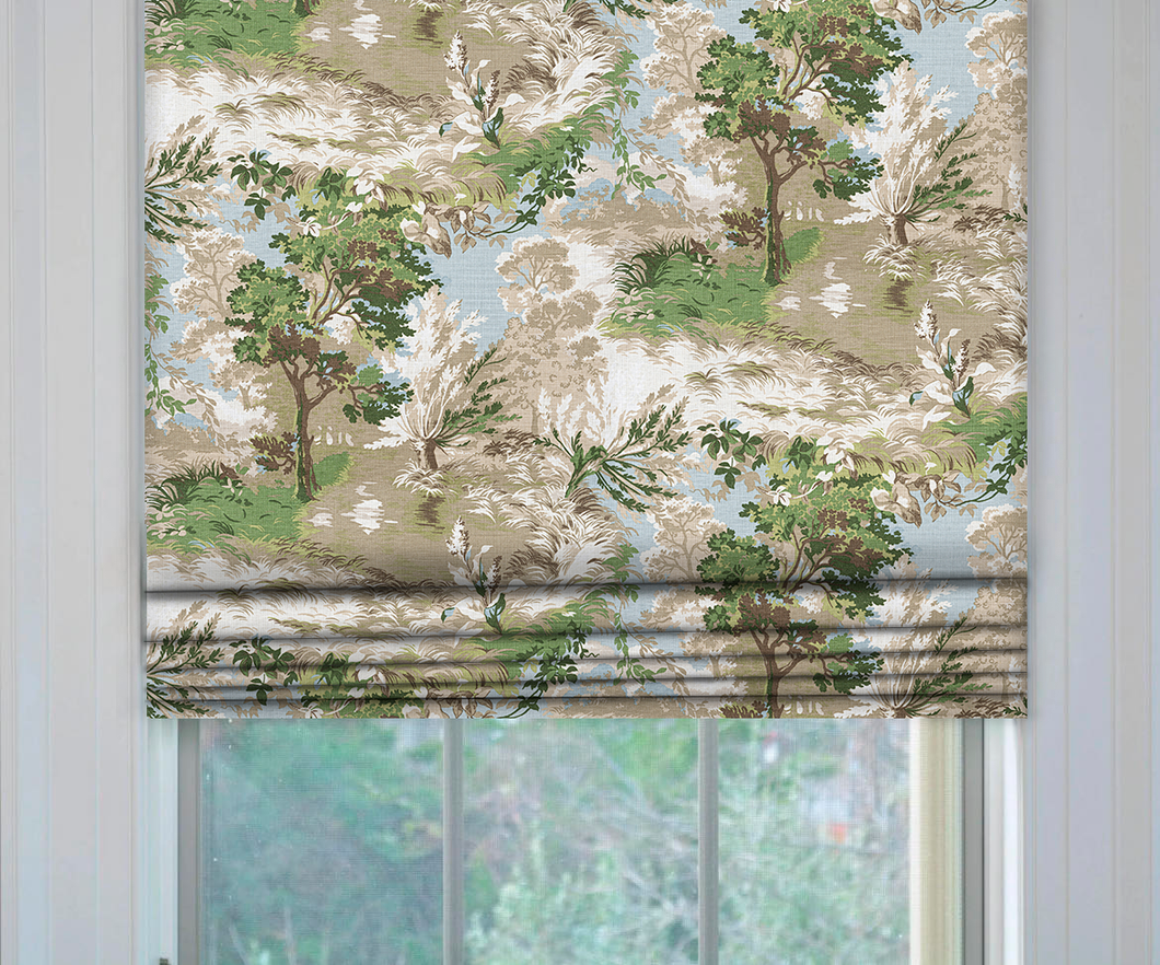 Thibaut Lincoln Toile Roman Shade