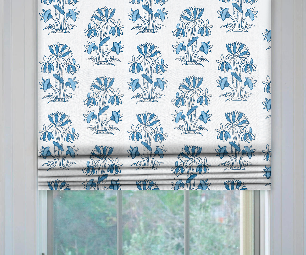 Thibaut Lily Flower Roman Shade