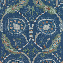 Load image into Gallery viewer, Set of Two Made to Order Thibaut Lewis Side Drapery Panels