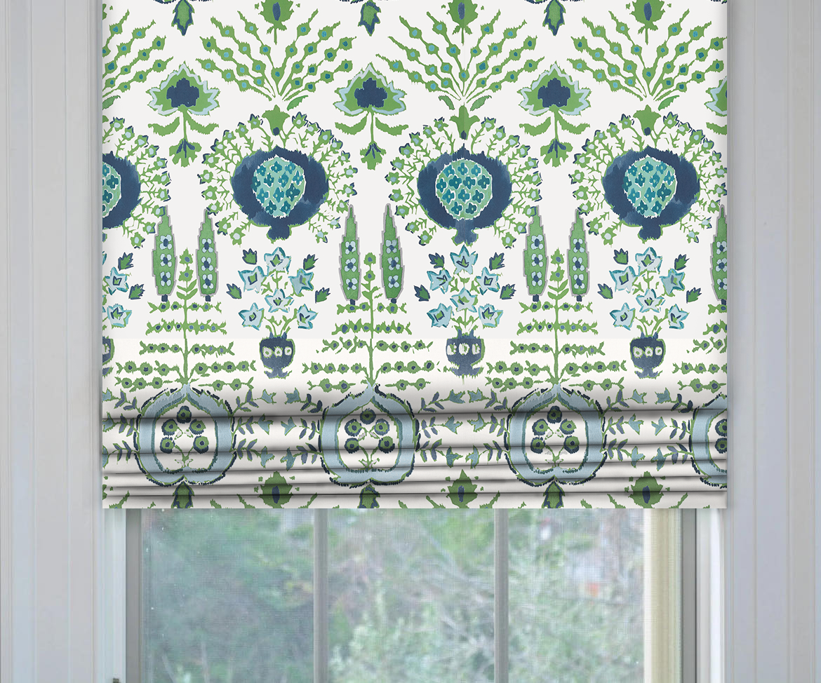 Thibaut Mendoza Suzani Roman Shade | Fabric Bistro | Columbia | USA