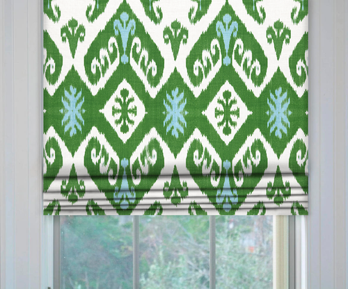 Thibaut Indies Ikat Roman Shade