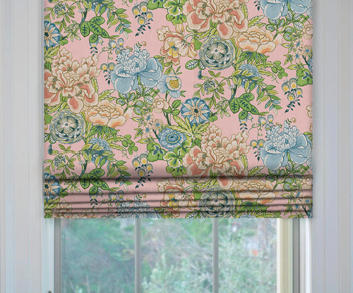 Thibaut Peony Garden Roman Shade