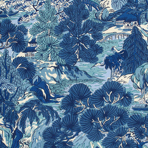 Made to Order Thibaut Pagoda Trees Roman Shade Colors 1-5