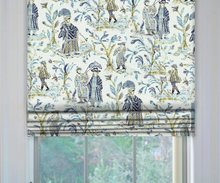 Load image into Gallery viewer, Thibaut Royale Toile Roman Shade