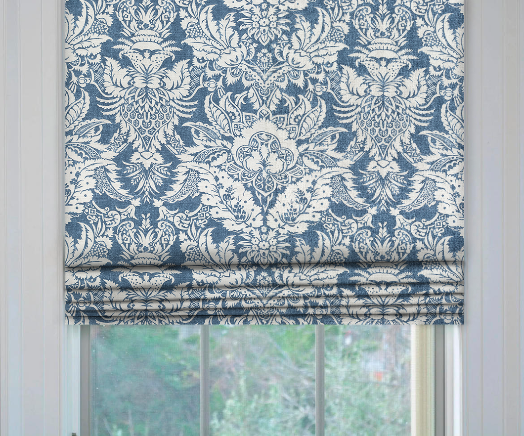 Thibaut Chardonnet Damask Roman Shade