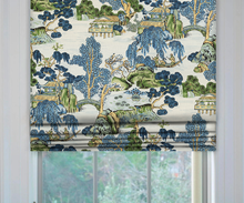 Load image into Gallery viewer, Thibaut Asian Scenic Roman Shade