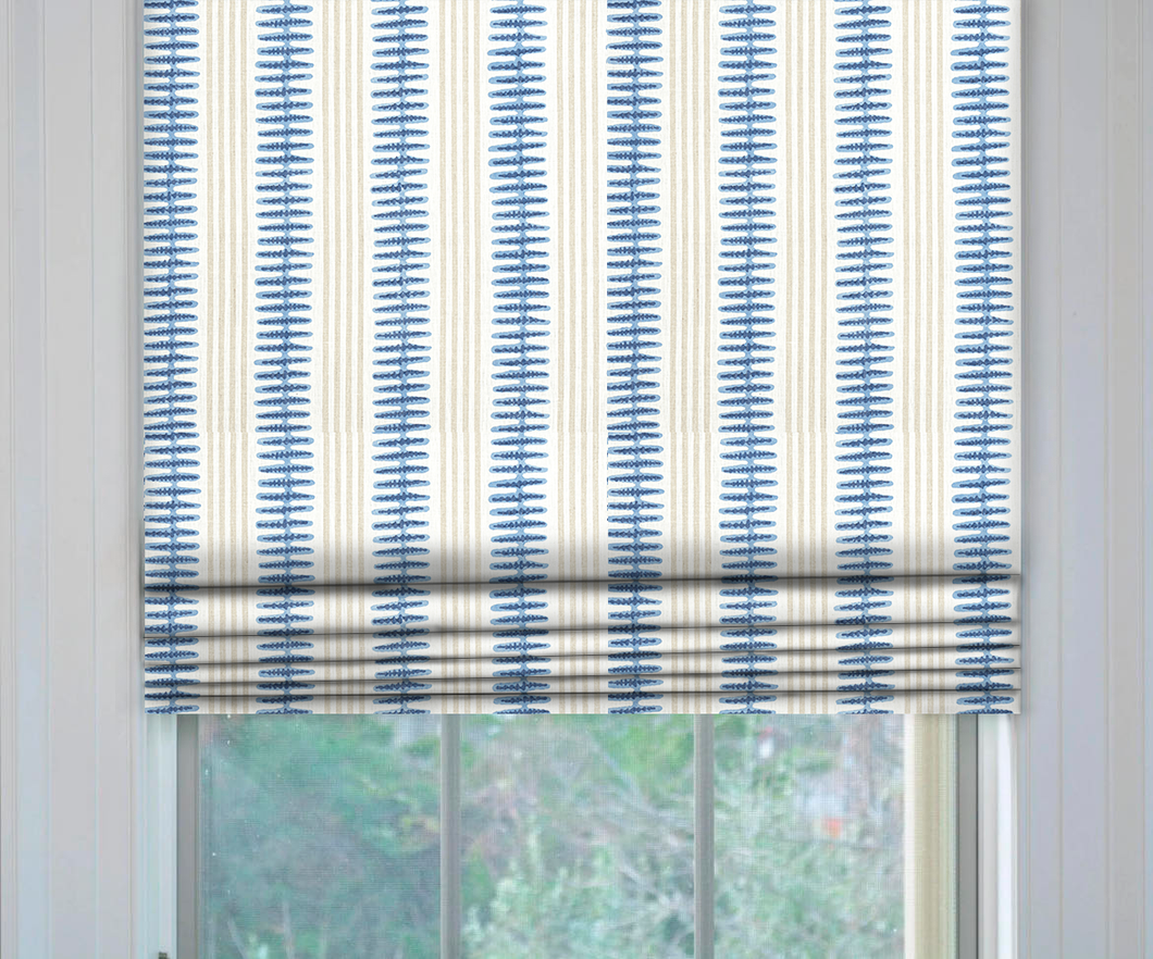  Thibaut Indo Stripe Roman Shade