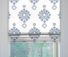 Load image into Gallery viewer, Thibaut Province Medallion Roman Shade