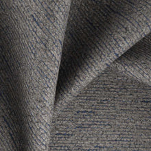 Load image into Gallery viewer, Stain Resistant Heavy Duty MCM Mid Century Modern Tweed Chenille Grey Navy Blue Upholstery Fabric FB