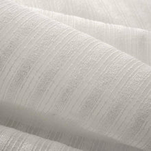 Load image into Gallery viewer, 118” Wide Semi Sheer White Stripe  Drapery Fabric FB