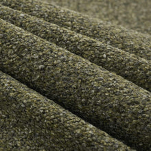 Load image into Gallery viewer, Heavy Duty Olive Green Grey Tweed Boucle MCM Mid Century Modern Upholstery Fabric FB