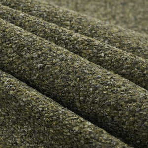 Heavy Duty Olive Green Grey Tweed Boucle MCM Mid Century Modern Upholstery Fabric FB