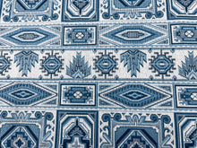 Load image into Gallery viewer, 0.6 Yard Remnant Schumacher Crowley Épinglé Fabric 81330 / Blue