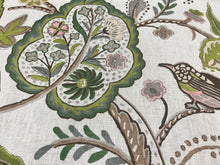 Load image into Gallery viewer, One Yard Remnant Windsor Brown and Green Fabric